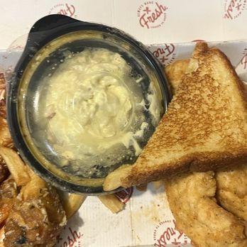 Slim Chickens - One of the 3&3 meals with Honey BBQ wings, Fried tenders & Potato Salad - American Near Me - Charlotte, North Carolina