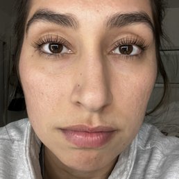 Lash lift with tint