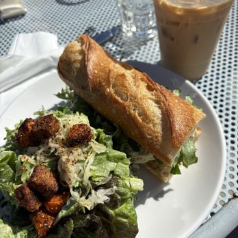 Dozen Bakery - Combo of salad and chicken salad sandwich - Bakeries Near Me - Nashville, Tennessee