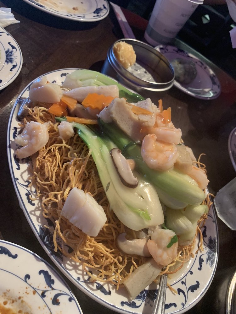 Order Seafood Pan Fried Noodle food online from Tropical Chinese Restaurant store, Miami on bringmethat.com