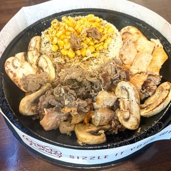 Pepper Lunch - Salmon & Beef Pepper Rice Combo (after) - Teppanyaki Near Me - Stanton, California Pepper Lunch - Salmon & Beef Pepper Rice Combo (after) - Teppanyaki Near Me - Stanton, California