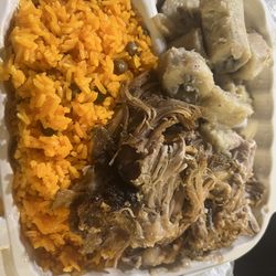 Hatillos - $15. Rice beans, meat and one side