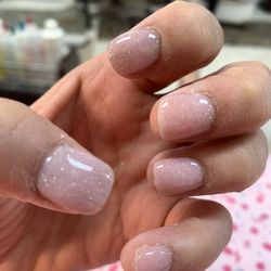 La Nail Place - Look how perfect his dip manicure in my favorite baby pink color is!