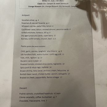 Bancone - menu - Restaurants Near Me - London, XGL Bancone - menu - Restaurants Near Me - London, XGL