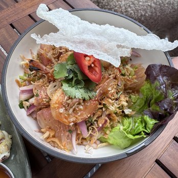 Up Thai - Pomelo Salad With Grilled Shrimp - Thai Near Me - New York, New York Up Thai - Pomelo Salad With Grilled Shrimp - Thai Near Me - New York, New York