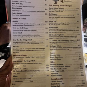 Neyow's XL Steakhouse - Menu - Steakhouses Near Me - New Orleans, Louisiana Neyow's XL Steakhouse - Menu - Steakhouses Near Me - New Orleans, Louisiana