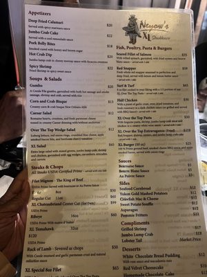 Menu photo 3 Neyow's XL Steakhouse New Orleans, LA Menu photo 3 Neyow's XL Steakhouse New Orleans, LA