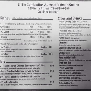 Little Cambodia - Menu - Cambodian Near Me - Salida, Colorado Little Cambodia - Menu - Cambodian Near Me - Salida, Colorado
