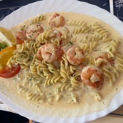 Gilas Landgasthof - Nudeln mit Garnelen