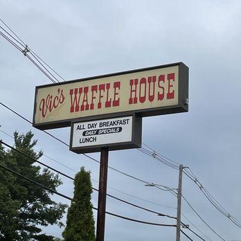 Vic's Waffle House - Huge front sign - Breakfast & Brunch Near Me - Tewksbury, Massachusetts Vic's Waffle House - Huge front sign - Breakfast & Brunch Near Me - Tewksbury, Massachusetts