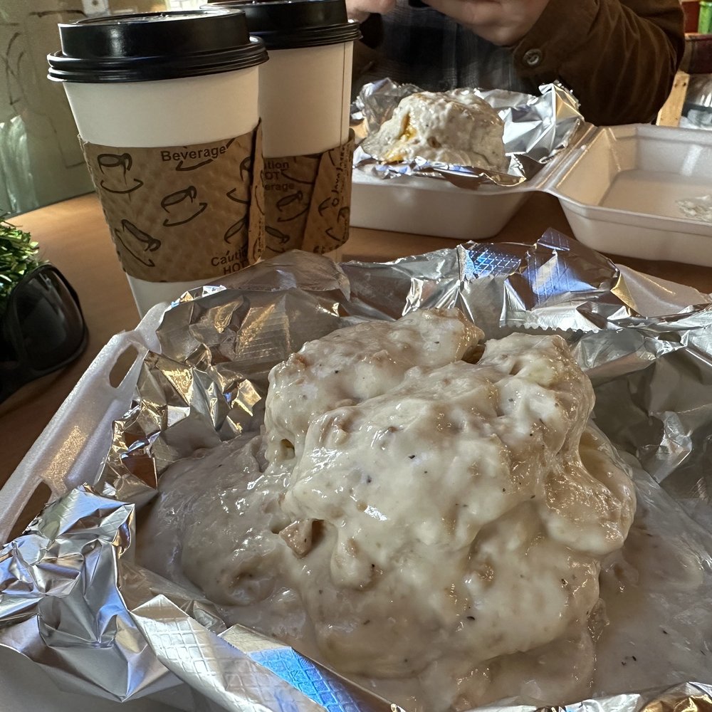 Sasquatch breakfast with seasonal coffee drinks.