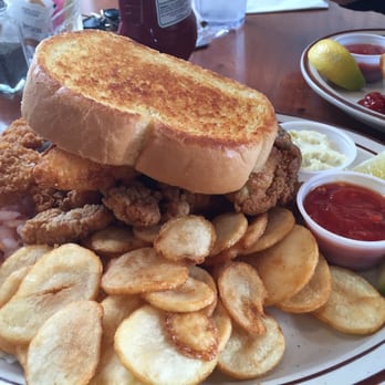 Chowder Bowl - The seafood platter is piled high with fried goodness. - Seafood Near Me - Newport, Oregon