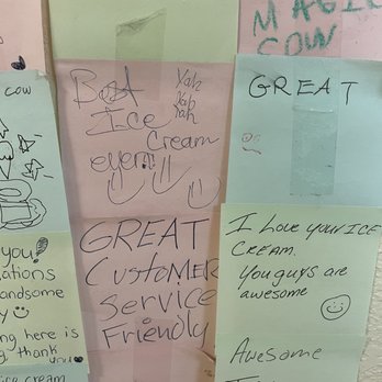 The Magic Cow - Compliment wall! - Ice Cream & Frozen Yogurt Near Me - Davie, Florida The Magic Cow - Compliment wall! - Ice Cream & Frozen Yogurt Near Me - Davie, Florida