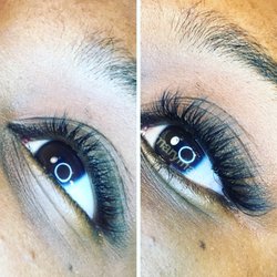 2 hour service of Volume eyelash extension set.