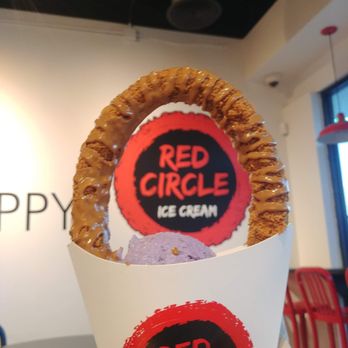 Red Circle Ice Cream - Ube ice cream with the caramel churros. Skip the ice cream - go for the soft serve! - Desserts Near Me - Houston, Texas Red Circle Ice Cream - Ube ice cream with the caramel churros. Skip the ice cream - go for the soft serve! - Desserts Near Me - Houston, Texas