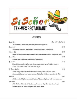 Menu photo 4 Si Senor Caddo Mills, TX
