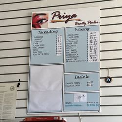 Priya Beauty Salon - Prices