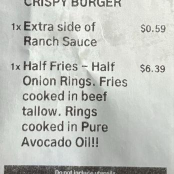 Eat Crispy Burger Convoy - Receipt - Burgers Near Me - San Diego, California Eat Crispy Burger Convoy - Receipt - Burgers Near Me - San Diego, California