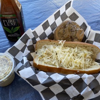 Roaming Dog Kitchen - Brat & Kraut Haus Special Dog, Haus Coleslaw and home made chocolate chip cookies. - Hot Dogs Near Me - Ridgecrest, California Roaming Dog Kitchen - Brat & Kraut Haus Special Dog, Haus Coleslaw and home made chocolate chip cookies. - Hot Dogs Near Me - Ridgecrest, California