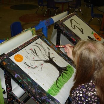 Unpluggits Paint & Play - Painting a scene at the free art easels - the kids love these - and I was painting one next to my child and her painting - Venues & Event Spaces Near Me - Edmond, Oklahoma Unpluggits Paint & Play - Painting a scene at the free art easels - the kids love these - and I was painting one next to my child and her painting - Venues & Event Spaces Near Me - Edmond, Oklahoma