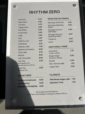 Menu photo 2 Rhythm Zero Brooklyn, NY