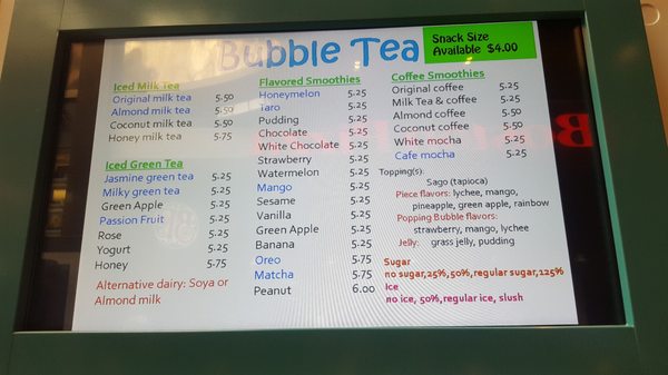 Menu photo 3 Q Tea Bubble Tea & Waffles Edmonton, AB