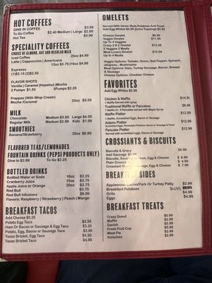 Menu photo 1 Crazy Coffee Restaurant Richmond, TX