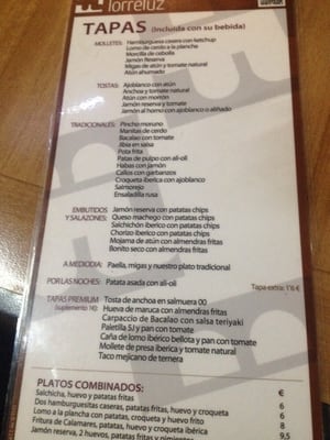 Menu photo 2 Taberna Torreñuz Almería, AL