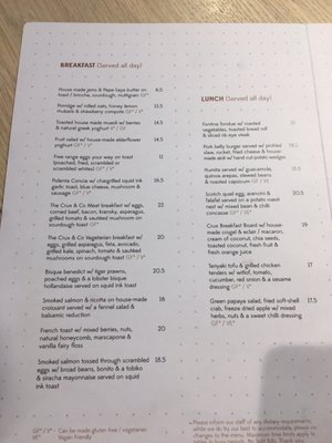 Menu photo 3 The Crux & Co Melbourne, VIC Menu photo 3 The Crux & Co Melbourne, VIC