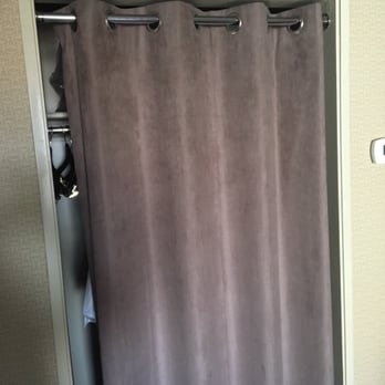 Crowne Plaza Billings - Not even a real closet door, just a piece of fabric - Hotels Near Me - Billings, Montana