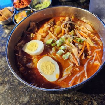 Blue House Korean BBQ - Ramen with beef - Korean Near Me - Roseville, California Blue House Korean BBQ - Ramen with beef - Korean Near Me - Roseville, California