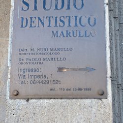 Healthy Smile in Rome - Street sign on the Piazza...street is off a roundabout
