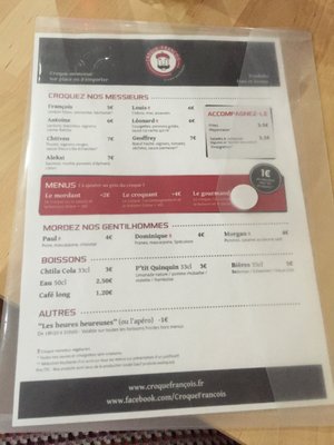 Menu photo 1 Croque François Lille, 59