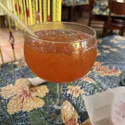 A yummy strawberry margarita
