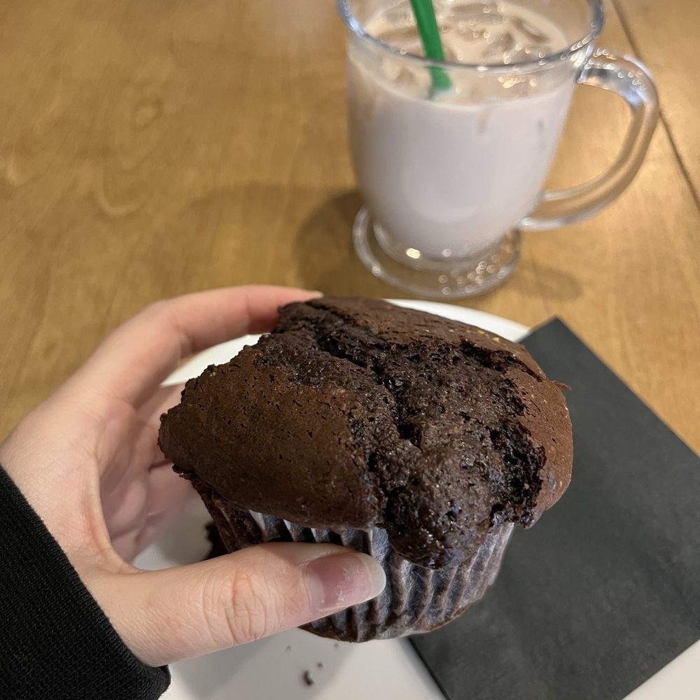 The Spot Café - Double chocolate muffin and chai latte - Coffee & Tea Near Me - Randolph, New Jersey