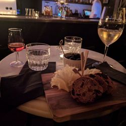 Public Interest - Delicious cheese platter and champagne