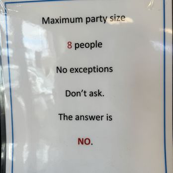 Gary's Restaurant - Reasonable rules for their space size - Breakfast & Brunch Near Me - Pleasantville, New Jersey