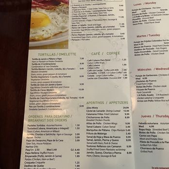 Rinconcito Superlatinos Cafeteria - Menu - Cuban Near Me - Homestead, Florida