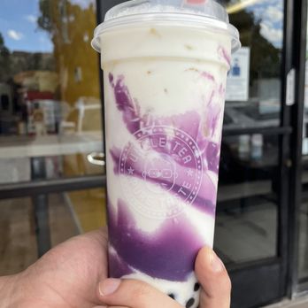 Uncle Tea - Ube Mess Milky Tea with boba - Coffee & Tea Near Me - West Covina, California Uncle Tea - Ube Mess Milky Tea with boba - Coffee & Tea Near Me - West Covina, California