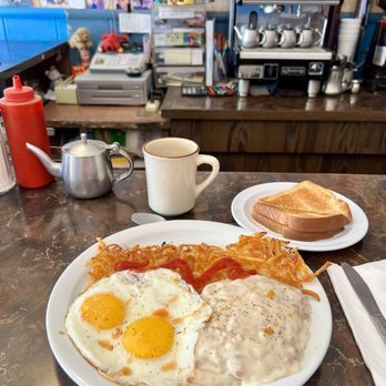 Village Pantry - Chicken fried steak and eggs, gravy is fire! - Coffee & Tea Near Me - Los Altos, California Village Pantry - Chicken fried steak and eggs, gravy is fire! - Coffee & Tea Near Me - Los Altos, California