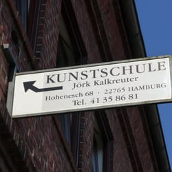 Ottenser Fisch-Schornstein - Hinweisschild in der Nachbarschaft