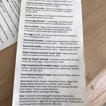 Basecamp Dinette - Breakfast all day menu 4/14/17 - Coffee & Tea Near Me - Burbank, California