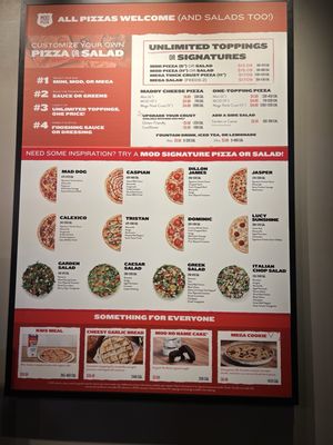 Menu photo 2 MOD Pizza Los Angeles, CA Menu photo 2 MOD Pizza Los Angeles, CA