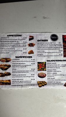 Menu photo 1 Nuria's Kitchen Westlake, FL