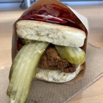 The Bird - Breakfast chicken biscuit with pickle - Chicken Shop Near Me - San Francisco, California The Bird - Breakfast chicken biscuit with pickle - Chicken Shop Near Me - San Francisco, California
