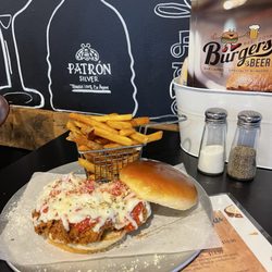 Burgers & Beer - Parmesan chicken sandwich