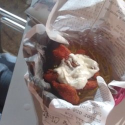 El Real - Pechuga empanada con salsa de mahonesa al coco