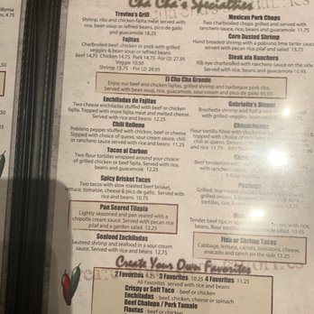 Cha Cha's Mexican Restaurant - Menu - Tex-Mex Near Me - Mansfield, Texas Cha Cha's Mexican Restaurant - Menu - Tex-Mex Near Me - Mansfield, Texas