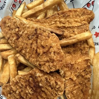 Sorrento Italian Kitchen - Reheated chicken tender and fries - Pizza Near Me - Long Beach, California Sorrento Italian Kitchen - Reheated chicken tender and fries - Pizza Near Me - Long Beach, California