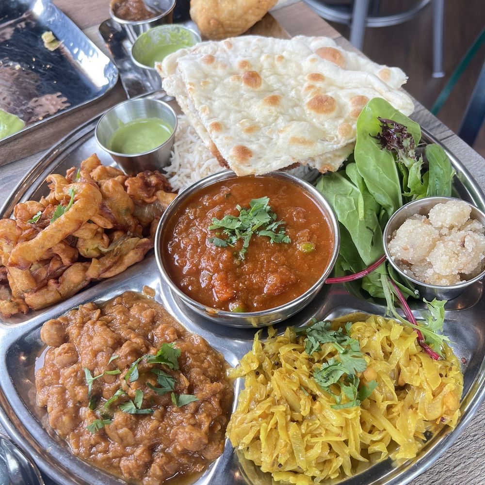 Vegetarian thali Vegetarian thali